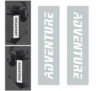 2 unidades reflectantes adhesivas compatibles con maletas laterales Givi Trekker Outback 37L 48L (blanco)