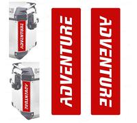 2 unidades reflectantes adhesivas compatibles con maletas laterales Givi Trekker Outback 37L 48L (rojo)