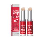 2 Unidades Retinol Eye Stick, Contorno de Ojos en Stick Hydro, Instant Eye Cream, Reducción de Líneas Finas, Blanqueador de ojos, Alisa las Arrugas, Apto para Todo Tipo de Pieles