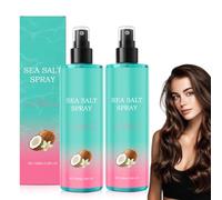 2 Unidades Sea Salt Spray, 100ml Spray de Sal Marina para el Cabello con Sal Marina Natural para Volumen, Brillo y Fijación Flexible, Volumen para Rizos y Ondas Playeras, Unisex