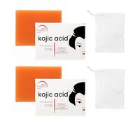 2 unidades Skin Lightening Kojic Acid Soap, 100 g Fades Age Spots, Natural Kojic Acid Soap, Jabón Ácido Kójico, Jabón Ácido Kójico para Cara y Cuerpo, Limpieza profunda, Hidratante y Blanqueador