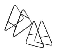 2 Unidades Soporte Para Posavasos De Hierro Triángulo Decorativo