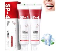 2 unidades SP-4 Pasta de Dientes Probiotic Blanqueadora - Pasta Dental Probiótica Sp-4 para Ultra Blanqueamiento y Aliento Fresco, Elimina Manchas, Cuida las Encías y Garantiza una Sonrisa Radiante