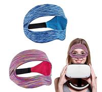 2 Unidades VR Eye Mask VR Face Cover transpiración Banda Banda Banda Banda Banda de Sudor Ajustable para VR Sweat Band Absorbe la Humedad para Juegos de Realidad Virtual Oculus Quest 2 Go HTC PS VR