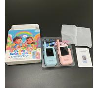 (2 unidades) Walkie Talkies de vídeo para niños, paquete de 4 intercomunicadores de vídeo portátiles recargables para niños,