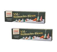 2 unidades XXL Knox Incienso velas Navidad Fortuna, 5 Fortuna de conos de incienso con neón Carcasa, conos de mezcla multicolor