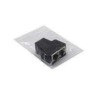 2 unids 1 a 2 RJ45 Splitter Adapter 8P8C Ethernet Splitter Coupler Double Socket HUB Interface Contacto Modular Plug Connect Network LAN Internet