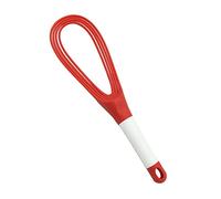 2 unids 29 cm Twist Batidor, plástico de cocina plana globo batidor de alambre grueso huevo espumador batidor para cocinar mezcla batir agitación, rojo