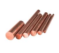 2 unids 3/4/5/6/7/8/9/10/11/12mm de diámetro de cobre barra redonda varilla fresado soldadura barra de cobre para procesamiento de metales 50cm longitud (2 unids/3MMX50cm)