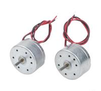 2 unids 3 V para mini motor eléctrico para turbinas de viento de bricolaje y drones con funcionamiento silencioso y construcción de metal para generadores modelo color plata