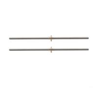 2 unids 300mm T8 para varilla roscada de acero inoxidable con tuerca de latón para tornillo Acme para impresora 3D para enrutador CNC