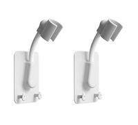 2 unids 360 grados ajustable cabezal de ducha soporte de ducha sin punzón soporte para cabezal de ducha baño universal
