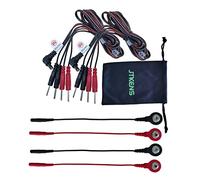 2 unids 4 en 1 Pin tipo electrodo cable de cables para TENS/EMS/IF 2mm pin conectores de cable y 4pcs diez adaptadores de cable de plomo