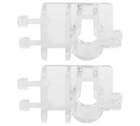 2 Unids Acrílico Transparente Acuarios Peceras Tubería de Agua Fijación de Manguera Clip Sujetador de Tubo Soportes