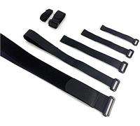 2 unids Alfatex Marca Fleje Bridas de Cable con Hebilla Banda Correa de Equipaje Negro 6 Tamaños (1.18 ″ x 11.8 ″)