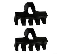 2 unids bádminton cuerda esparcidor de carga PVC marco protector para raqueta con ranura 10x6mm rojo azul negro blanco rosa alta libras herramienta de apoyo (negro)