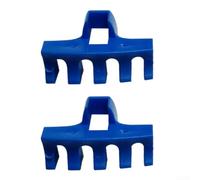 2 unids bádminton cuerda raqueta esparcidor de carga Pvc libras altas Protector de carga para 10x6mm ranura marco soporte rojo azul negro blanco rosa (azul)