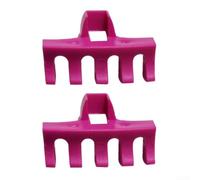 2 unids bádminton esparcidor de carga Pvc marco protector con 10x6mm ranura para distribución y estabilidad de raqueta rojo azul negro blanco rosa colores (rosa)