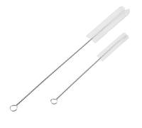 2 Unids Cepillo de Limpieza para Acuario Cepillo de Acero Inoxidable para Limpieza de Peces de Acuario Filtro de Tanque de Bomba de Agua Tubo