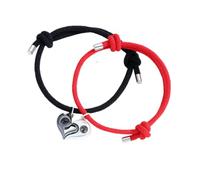 2 unids corazón magnético par pulsera para mujeres hombres emparejados Te amo 100 idiomas pulsera de proyección amistad joyas regalos moda procesamiento