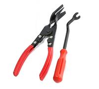 2 unids Heavy Duty grapas, extractor de uñas, removedor de sujetadores de acero Trim Panel Clip grapa Tapicería removedor de alicates desmontar kits de reparación de vehículos para puerta de coche