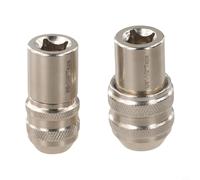 2 unids herramienta de extracción de zócalo de grifo mandíbulas ajustables para grifos escariadores tornillo extractor (plateado)
