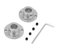 2 unids ID12mm OD18mm M4 galvanizado de hierro acoplamiento de brida, rígida acoplamiento del eje, acoplador del eje del motor