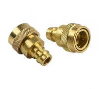 2 unids latón para R134A a para R1234YF adaptador de sistema ajustable lado alto conector lateral bajo para R1234YF AC manguera de carga uso