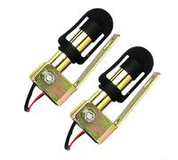 2 unids LED intermitente luz soporte metal acero en forma de L soporte plegable con cubierta impermeable para carretilla elevadora tractor construcción agrícola vehículos y remolques indicadores luces