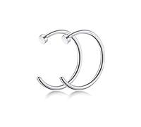 2 unids/lote 6 mm acero inoxidable falso anillo nariz C clip labio anillo pendiente joyería cuerpo y piercing piercing nariz Hoop anillo unisex Durability