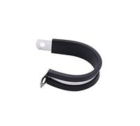 2 unids/lote abrazadera de tubo de manguera de montaje de Cable de Clips P forrados de goma de acero inoxidable 304, for abrazaderas de tubo de soportes de tubería(8MM)