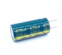 2 unids/lote condensador electrolítico de aluminio de alta frecuencia de baja impedancia 250v 470UF tamaño 18 * 40 470UF 20%