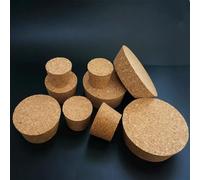 2 unids/lote laboratorio tamaño grande diámetro superior 51mm a 105mm tapa de corcho de madera tapón de botella termo aceite esencial pudín tapa de botella de vidrio(54x48x20mm)