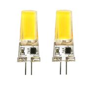 2 unids/lote LED G4 G9 E14 3W 6W Bombilla AC/DC 12V 220V Lámpara LED COB Foco Araña Reemplazar lámparas halógenas Blanco frío/cálido-G4-6W-220V_Blanco frio