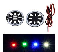 2 unids/lote LED X2/5V Motor montaje luz para 1806 2204 2206 multicopters rojo azul verde blanco F19239/42 módulo de placa W/cable (rojo)