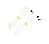 2 unids/lote piezas de impresora 3D XH2.54 línea de conexión de 2 pines cable Flexible blanco resistente a altas temperaturas 1M 2 metros(1M 2PCS)