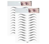 2 Unids Magia 4D Cejas Auténticas como Cejas Aseo Moldeador de Maquillaje Cejas Peinado Cejas Pegatinas Tatuaje Cejas Falsas Aseo Moldeador de Cejas Maquillaje Cejas Maquillaje - E16