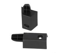 2 unids maletero cubierta cortina pestillo para Land para Rover LR012846 LR012845 LR012847 ABS beige negro reemplazo gancho ciego gancho clip auto interior accesorios (negro)