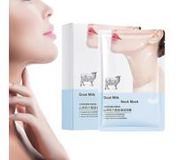 2 unids Máscara hidratante para el cuello | Almohadillas reductoras de doble barbilla con leche de cabra,Almohadillas reductoras de doble barbilla, mascarilla hidratante para el cuello para mujeres y
