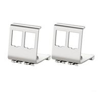 2 unids módulo de red soporte de metal para RJ45 rieles deslizantes montaje hardware de fijación para instalaciones de rack de centro de datos