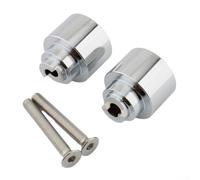 2 unids motocicleta CNC aluminio manillar Grips extremo para Honda para CB919 para CBR 600RR RC 51 VFR 800 y GL 1800 Se adapta a modelos 1987 a 2008 (plata)