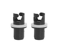 2 unids/Pack Adaptador de Bomba de Barco Inflable, Conector Inflable Kayak Dinghy válvula de Aire Adaptador, Bomba Sup Canoa convertidor (Negro)