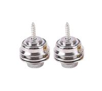2 unids/pack botones de correa de guitarra pasadores con tornillos de montaje correas de guitarra cerraduras de correa de Metal botones Straplocks