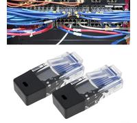 2 unids para junta RJ45 para pruebas de línea Ethernet con resistencia de terminación integrada de 120 ohmios compatible con configuración 8P8C