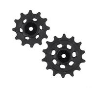 2 unids para ruedas de polea de desviador trasero de bicicleta 12T+14T para juego de ruedas para SRAM para GX para Eagle Drivetrain aleación acero rodamientos guía rodillos para MTB ciclismo piezas
