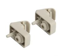 2 unids parasol clip soporte de montaje para Fiat Grande Punto, visera de plástico beige sujetador sujetador pieza de repuesto OEM 735411088