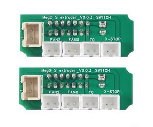 2 unids placa adaptador de extrusora para Anycubic S y Pro, pieza de repuesto de extremo caliente con interfaz de sensor de nivelación automática de cama