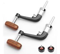 2 unids plegable carrete de pesca mango kit construcción metal perilla de madera para agua salada barco de agua dulce pesca de roca en la costa 1000-6000
