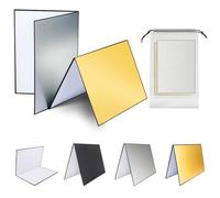 2 unids Reflector de luz de cartón 3 en 1 Fotografía de Alimentos Reflector de Fotografía Difusor de Luz Plegable, para Fotografía de Productos Alimentarios Bodegones Fotográficos