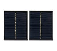 2 unids/set 0,5 W 5 V Panel Solar de polisilicio tablero de carga para el hogar proyectos de bricolaje juguetes cargadores de batería